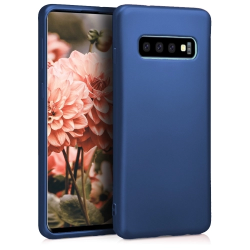 Samsung Galaxy S10e Kılıf İnce Soft Mat Renkli Esnek Silikon Kapak - Lacivert