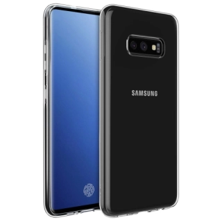Samsung Galaxy S10e Kılıf Kamera Korumalı Esnek Silikon Kapak - Şeffaf