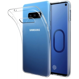 Samsung Galaxy S10e Kılıf Ultra İnce Kaliteli Esnek Silikon 0.2mm - Şeffaf