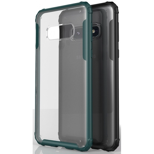 Samsung Galaxy S10e Kılıf Volks Serisi Kenarları Silikon Arkası Şeffaf Sert Kapak - Lacivert