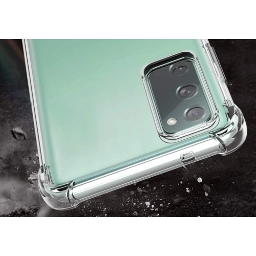 Samsung Galaxy S20 FE Kılıf Silikon Köşe Korumalı Airbag Darbe Emici Kapak - Şeffaf
