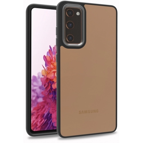 Samsung Galaxy S20 FE Kılıf Electro Silikon Renkli Flora Kapak - Siyah