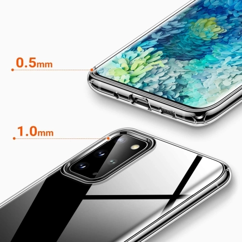 Samsung Galaxy S20 FE Kılıf Kamera Korumalı Esnek Silikon Kapak - Şeffaf