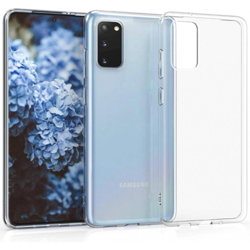 Samsung Galaxy S20 FE Kılıf Kamera Korumalı Esnek Silikon Kapak - Şeffaf