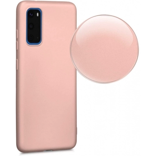 Samsung Galaxy S20 FE Kılıf İnce Soft Mat Renkli Esnek Silikon Kapak - Kırmızı