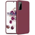 Samsung Galaxy S20 FE Kılıf İnce Soft Mat Renkli Esnek Silikon Kapak - Mürdüm