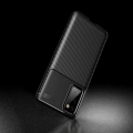 Samsung Galaxy S20 FE Kılıf Silikon Parmak İzi Bırakmayan Karbon Soft Negro Kapak - Siyah