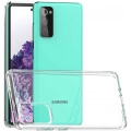 Samsung Galaxy S20 FE Kılıf Korumalı Kenarları Silikon Arkası Sert Coss Kapak  - Şeffaf