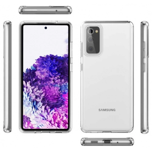 Samsung Galaxy S20 FE Kılıf Korumalı Kenarları Silikon Arkası Sert Coss Kapak - Şeffaf