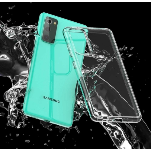 Samsung Galaxy S20 FE Kılıf Korumalı Kenarları Silikon Arkası Sert Coss Kapak - Şeffaf