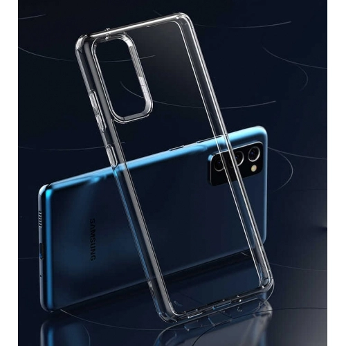 Samsung Galaxy S20 FE Kılıf Korumalı Kenarları Silikon Arkası Sert Coss Kapak - Şeffaf