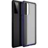 Samsung Galaxy S20 FE Kılıf Volks Serisi Kenarları Silikon Arkası Şeffaf Sert Kapak - Lacivert