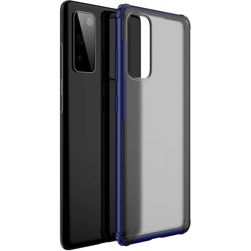 Samsung Galaxy S20 FE Kılıf Volks Serisi Kenarları Silikon Arkası Şeffaf Sert Kapak - Lacivert