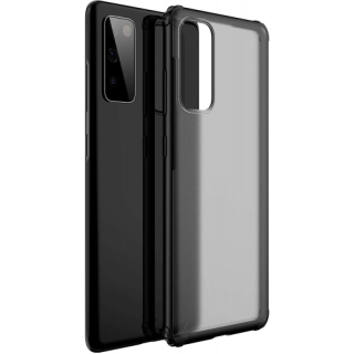 Samsung Galaxy S20 FE Kılıf Volks Serisi Kenarları Silikon Arkası Şeffaf Sert Kapak - Siyah