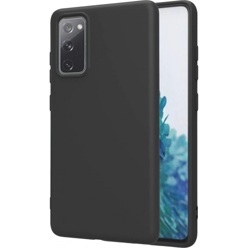 Samsung Galaxy S20 FE Kılıf Silikon Mat Esnek Kamera Korumalı Biye Kapak - Siyah
