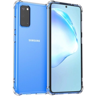 Samsung Galaxy S20 Kılıf Silikon Köşe Korumalı Airbag Darbe Emici Kapak - Şeffaf