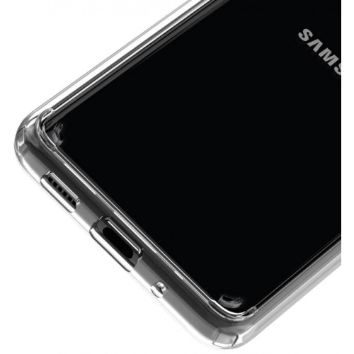 Samsung Galaxy S20 Kılıf Korumalı Kenarları Silikon Arkası Sert Coss Kapak  - Şeffaf