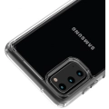 Samsung Galaxy S20 Kılıf Korumalı Kenarları Silikon Arkası Sert Coss Kapak  - Şeffaf