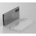 Samsung Galaxy S20 Kılıf Korumalı Kenarları Silikon Arkası Sert Coss Kapak  - Şeffaf