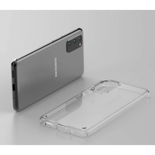 Samsung Galaxy S20 Kılıf Korumalı Kenarları Silikon Arkası Sert Coss Kapak - Şeffaf