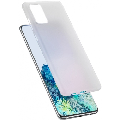 Samsung Galaxy S20 Kılıf Mat Şeffaf Esnek Kaliteli Ultra İnce PP Silikon  - Beyaz