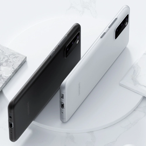 Samsung Galaxy S20 Kılıf Mat Şeffaf Esnek Kaliteli Ultra İnce PP Silikon - Siyah