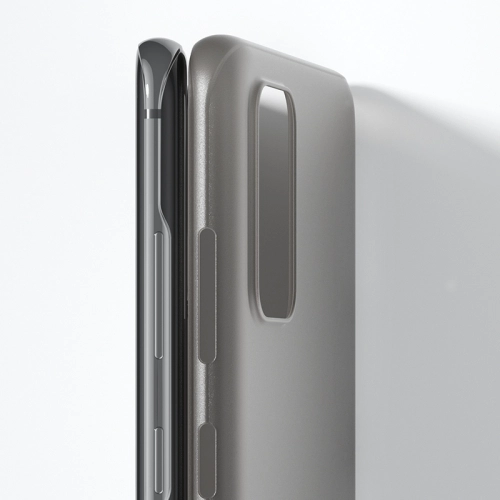 Samsung Galaxy S20 Kılıf Mat Şeffaf Esnek Kaliteli Ultra İnce PP Silikon - Siyah