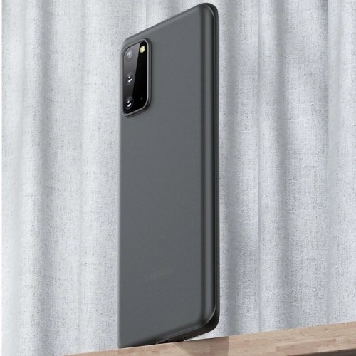 Samsung Galaxy S20 Kılıf Mat Şeffaf Esnek Kaliteli Ultra İnce PP Silikon - Siyah