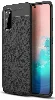 Samsung Galaxy S20 Kılıf Deri Görünümlü Parmak İzi Bırakmaz Niss Silikon - Siyah