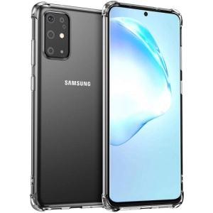 Samsung Galaxy S20 Plus Kılıf Silikon Köşe Korumalı Airbag Darbe Emici Kapak - Şeffaf