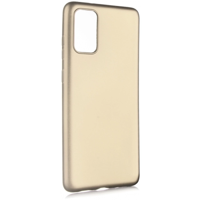 Samsung Galaxy S20 Plus Kılıf İnce Soft Mat Renkli Esnek Silikon Kapak - Gold