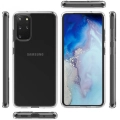 Samsung Galaxy S20 Plus Kılıf Korumalı Kenarları Silikon Arkası Sert Coss Kapak  - Şeffaf