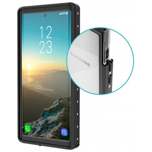 Samsung Galaxy S20 Plus Kılıf Zore 1-1 Su Geçirmez Kılıf - Siyah