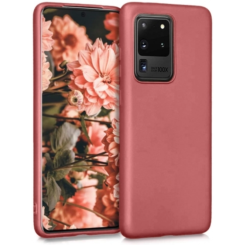 Samsung Galaxy S20 Ultra Kılıf İnce Soft Mat Renkli Esnek Silikon Kapak - Mürdüm