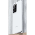 Samsung Galaxy S20 Ultra Kılıf Mat Şeffaf Esnek Kaliteli Ultra İnce PP Silikon  - Beyaz