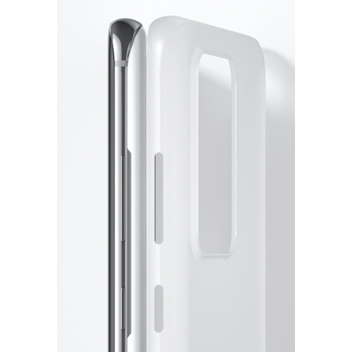 Samsung Galaxy S20 Ultra Kılıf Mat Şeffaf Esnek Kaliteli Ultra İnce PP Silikon - Beyaz