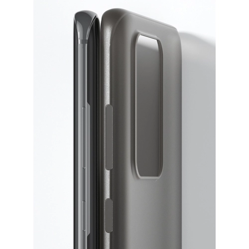 Samsung Galaxy S20 Ultra Kılıf Mat Şeffaf Esnek Kaliteli Ultra İnce PP Silikon - Siyah