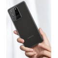 Samsung Galaxy S20 Ultra Kılıf Mat Şeffaf Esnek Kaliteli Ultra İnce PP Silikon  - Siyah