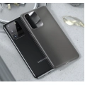 Samsung Galaxy S20 Ultra Kılıf Mat Şeffaf Esnek Kaliteli Ultra İnce PP Silikon  - Siyah