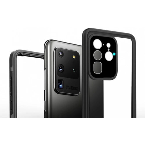 Samsung Galaxy S20 Ultra Kılıf Zore 1-1 Su Geçirmez Kılıf - Siyah