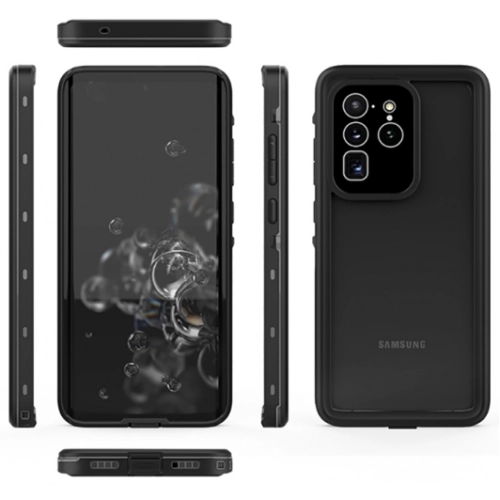 Samsung Galaxy S20 Ultra Kılıf Zore 1-1 Su Geçirmez Kılıf - Siyah