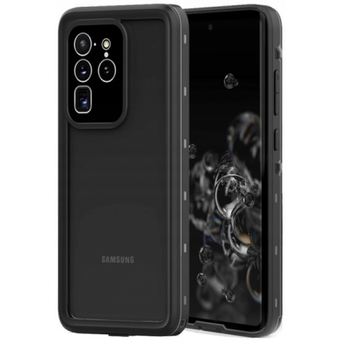 Samsung Galaxy S20 Ultra Kılıf Zore 1-1 Su Geçirmez Kılıf - Siyah