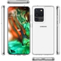 Samsung Galaxy S20 Ultra Kılıf Korumalı Kenarları Silikon Arkası Sert Coss Kapak  - Şeffaf