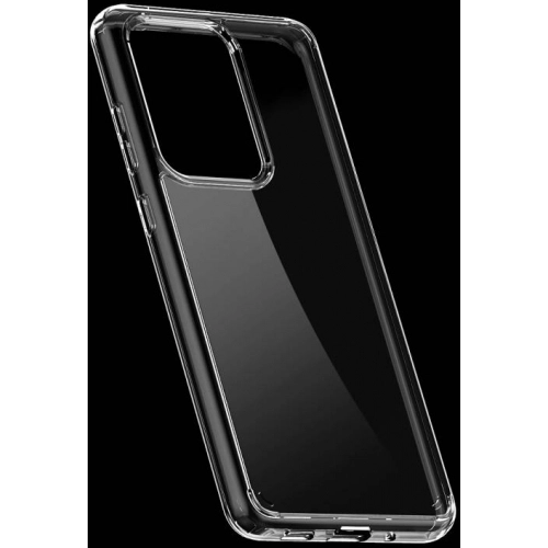 Samsung Galaxy S20 Ultra Kılıf Korumalı Kenarları Silikon Arkası Sert Coss Kapak - Şeffaf