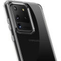 Samsung Galaxy S20 Ultra Kılıf Korumalı Kenarları Silikon Arkası Sert Coss Kapak  - Şeffaf