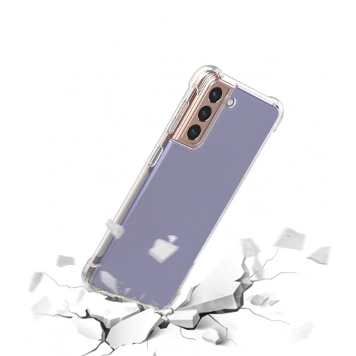 Samsung Galaxy S21 FE Kılıf Silikon Köşe Korumalı Airbag Darbe Emici Kapak - Şeffaf