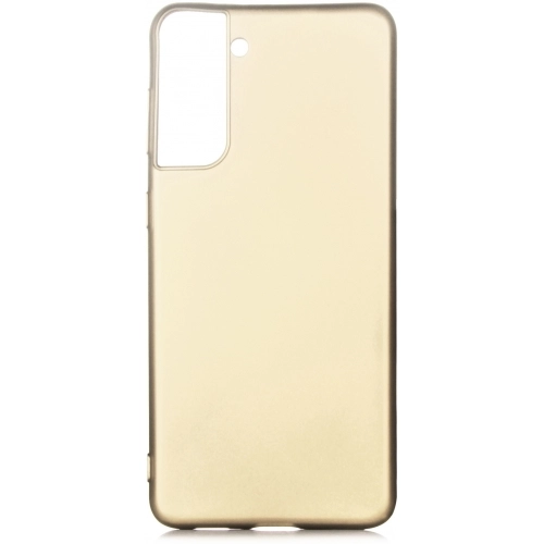 Samsung Galaxy S21 FE Kılıf İnce Soft Mat Renkli Esnek Silikon Kapak - Gold