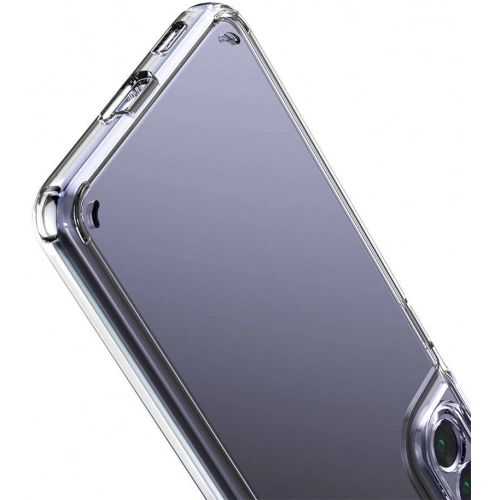 Samsung Galaxy S21 FE Kılıf Lux Korumalı Kenarları Silikon Arkası Sert Coss Kapak - Şeffaf