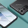 Samsung Galaxy S21 FE Kılıf Volks Serisi Kenarları Silikon Arkası Şeffaf Sert Kapak - Siyah
