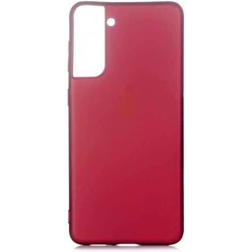 Samsung Galaxy S21 Kılıf İnce Soft Mat Renkli Esnek Silikon Kapak - Mürdüm